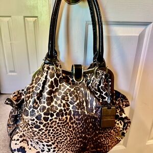 Jessica Simpson Leopard Print Shoulder Bag